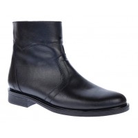 Ghete barbati office din piele naturala cu fermoar GTANCAN Negru